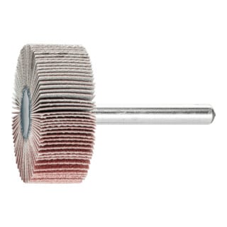 PFERD TOOLS Korund Fächerschleifer F Ø 40x15 mm Schaft-Ø 6 mm A180 für Feinschliff und Finish