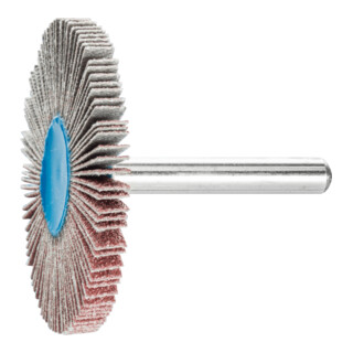 PFERD TOOLS Korund Fächerschleifer F Ø 50x5 mm Schaft-Ø 6 mm A80 für Feinschliff und Finish
