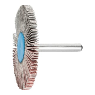 PFERD TOOLS Korund Fächerschleifer F Ø 60x5 mm Schaft-Ø 6 mm A120 für Feinschliff und Finish