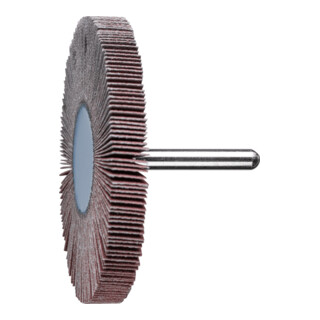 PFERD TOOLS Korund Fächerschleifer F Ø 80x10mm Schaft-Ø 6 mm A150 für Feinschliff und Finish