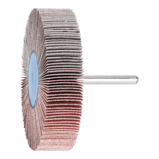 PFERD TOOLS Korund Fächerschleifer F Ø 80x20mm Schaft-Ø 6 mm A120 für Feinschliff und Finish