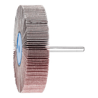 PFERD TOOLS Korund Fächerschleifer F Ø 80x20mm Schaft-Ø 6 mm A150 für Feinschliff und Finish