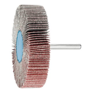 PFERD TOOLS Korund Fächerschleifer F Ø 80x20mm Schaft-Ø 6 mm A60 für Feinschliff und Finish