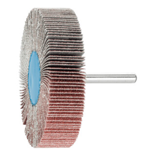 PFERD TOOLS Korund Fächerschleifer F Ø 80x20mm Schaft-Ø 6 mm A80 für Feinschliff und Finish