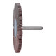 PFERD TOOLS Korund Fächerschleifer F Ø 80x5 mm Schaft-Ø 6 mm A120 für Feinschliff und Finish