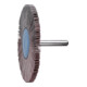 PFERD TOOLS Korund Fächerschleifer F Ø 80x5 mm Schaft-Ø 6 mm A240 für Feinschliff und Finish