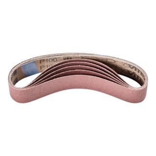 PFERD TOOLS Korund Schleifband BA 35x450mm A100 für universelle Anwendung mit Rohrbandschleifer