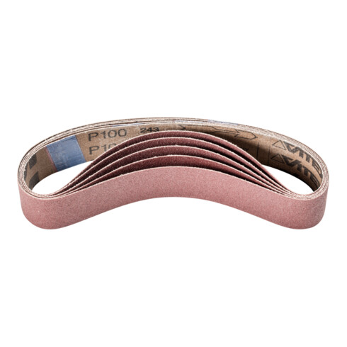 PFERD TOOLS Korund Schleifband BA 35x450mm A100 für universelle Anwendung mit Rohrbandschleifer