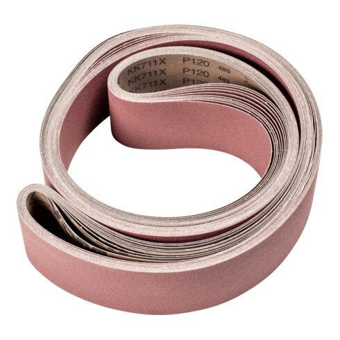 PFERD TOOLS Korund Schleifband BA 75x2500mm A120 für universelle Anwendung mit Bandschleifer