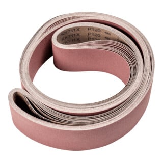 PFERD TOOLS Korund Schleifband BA 75x2500mm A120 für universelle Anwendung mit Bandschleifer