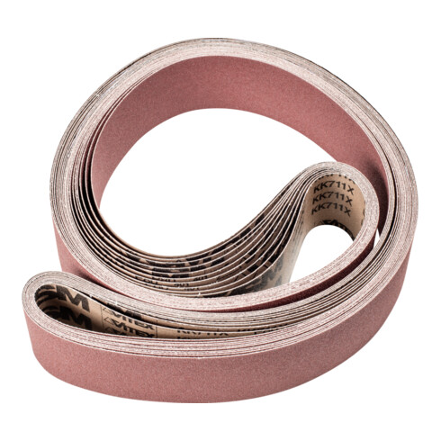 PFERD TOOLS Korund Schleifband BA 75x2500mm A80 für universelle Anwendung mit Bandschleifer