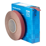 PFERD TOOLS Korund Schleifbandrolle Gewebe SBR Breite 25 mmxLänge 50m A400 für universelle Anwendung