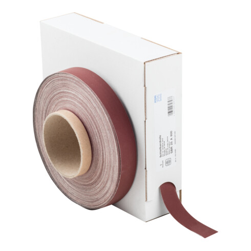 PFERD TOOLS Korund Schleifbandrolle Gewebe SBR Breite 25 mmxLänge 50m A600 für universelle Anwendung