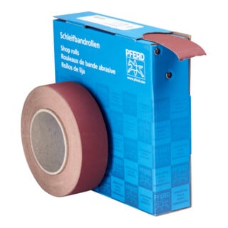 PFERD TOOLS Korund Schleifbandrolle Gewebe SBR Breite 38 mmxLänge 25m A320 für universelle Anwendung