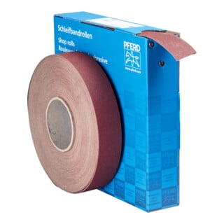 PFERD TOOLS Korund Schleifbandrolle Gewebe SBR Breite 40mmxLänge 50m A100 für universelle Anwendung