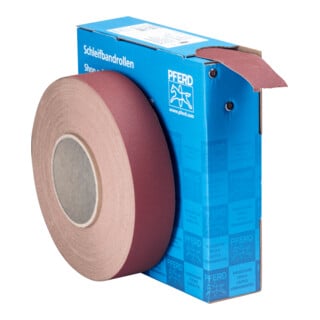 PFERD TOOLS Korund Schleifbandrolle Gewebe SBR Breite 40mmxLänge 50m A240 für universelle Anwendung