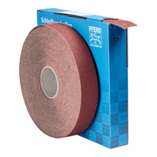 PFERD TOOLS Korund Schleifbandrolle Gewebe SBR Breite 50mmxLänge 50m A40 für universelle Anwendung