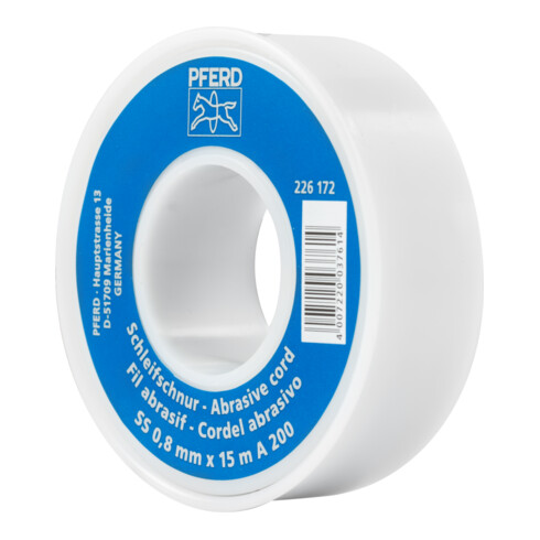 PFERD TOOLS Korund Schleifschnur AC Ø 0,8 mmx15 m A200 für Werkzeug- und Formenbau