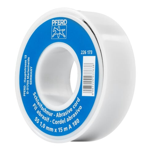 PFERD TOOLS Korund Schleifschnur AC Ø 1,0mmx15 m A180 für Werkzeug- und Formenbau
