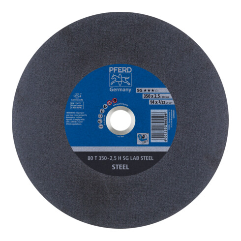 PFERD TOOLS Labortrennscheibe T 350x2,5x32 mm Leistungslinie SG LAB STEEL für Stahl