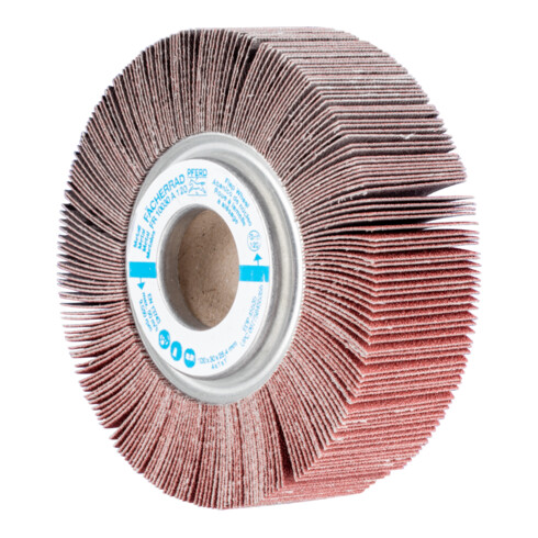 PFERD TOOLS Lamellenschleifrad FR Ø 100x30mm Bohrung Ø 25,4 mm A120 für universelle Anwendung