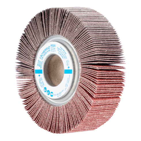 PFERD TOOLS Lamellenschleifrad FR Ø 100x30mm Bohrung Ø 25,4 mm A80 für universelle Anwendung