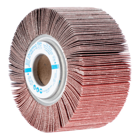 PFERD TOOLS Lamellenschleifrad FR Ø 100x50mm Bohrung Ø 25,4 mm A120 für universelle Anwendung