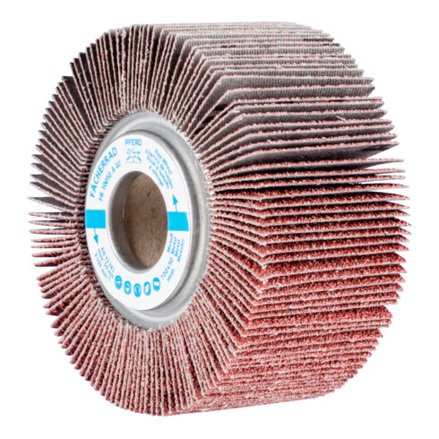 PFERD TOOLS Lamellenschleifrad FR Ø 100x50mm Bohrung Ø 25,4 mm A40 für universelle Anwendung
