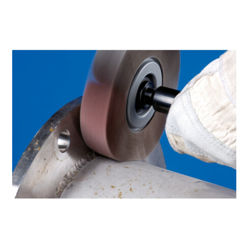 PFERD TOOLS Lamellenschleifrad FR Ø 150x30mm Bohrung Ø 25,4 mm CO-COOL60 für kühlen Schliff auf Edelstahl