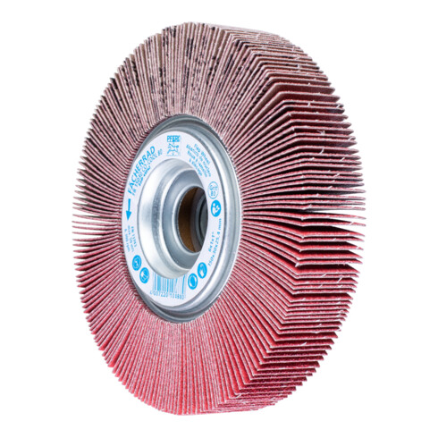 PFERD TOOLS Lamellenschleifrad FR Ø 150x30mm Bohrung Ø 25,4 mm CO-COOL80 für kühlen Schliff auf Edelstahl