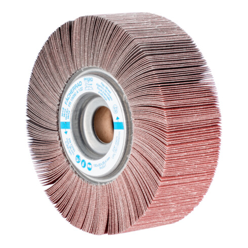PFERD TOOLS Lamellenschleifrad FR Ø 150x50mm Bohrung Ø 25,4 mm A120 für universelle Anwendung