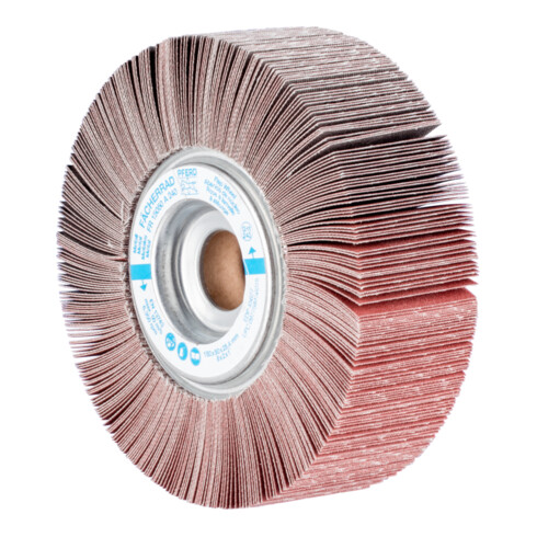 PFERD TOOLS Lamellenschleifrad FR Ø 150x50mm Bohrung Ø 25,4 mm A240 für universelle Anwendung