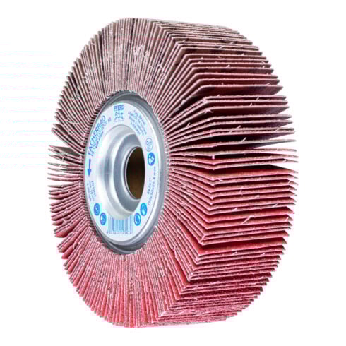 PFERD TOOLS Lamellenschleifrad FR Ø 150x50mm Bohrung Ø 25,4 mm CO-COOL60 für kühlen Schliff auf Edelstahl