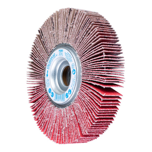 PFERD TOOLS Lamellenschleifrad FR Ø 165x30mm Bohrung Ø 25,4 mm CO-COOL40 für kühlen Schliff auf Edelstahl