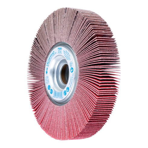 PFERD TOOLS Lamellenschleifrad FR Ø 165x30mm Bohrung Ø 25,4 mm CO-COOL80 für kühlen Schliff auf Edelstahl