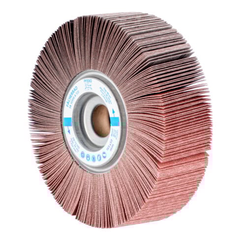 PFERD TOOLS Lamellenschleifrad FR Ø 165x50mm Bohrung Ø 25,4 mm A120 für universelle Anwendung