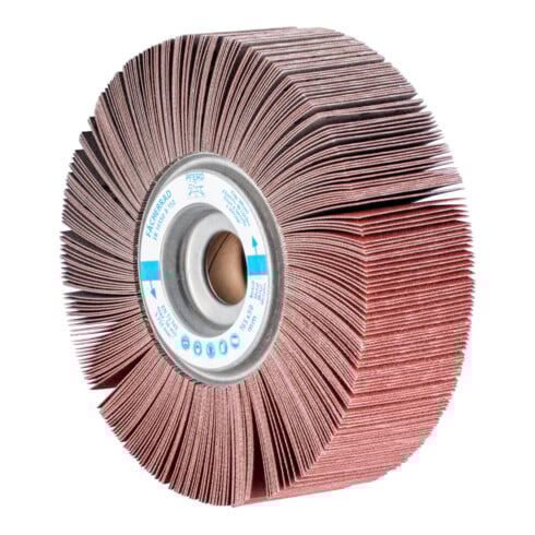 PFERD TOOLS Lamellenschleifrad FR Ø 165x50mm Bohrung Ø 25,4 mm A150 für universelle Anwendung
