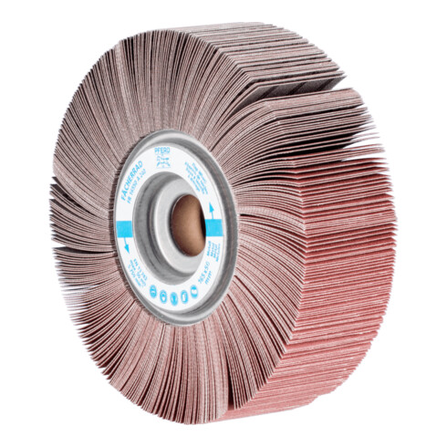 PFERD TOOLS Lamellenschleifrad FR Ø 165x50mm Bohrung Ø 25,4 mm A240 für universelle Anwendung
