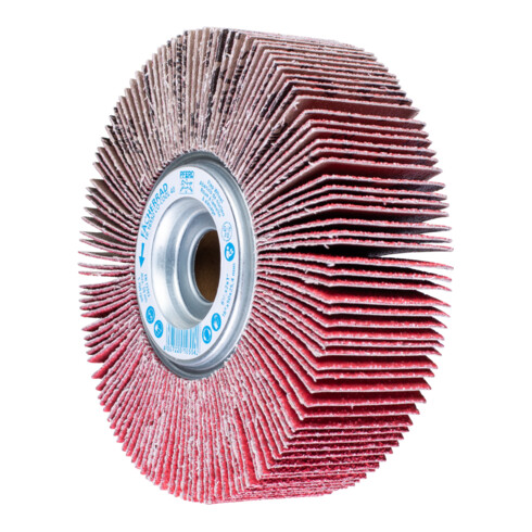 PFERD TOOLS Lamellenschleifrad FR Ø 165x50mm Bohrung Ø 25,4 mm CO-COOL40 für kühlen Schliff auf Edelstahl