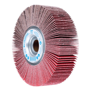 PFERD TOOLS Lamellenschleifrad FR Ø 165x50mm Bohrung Ø 25,4 mm CO-COOL60 für kühlen Schliff auf Edelstahl