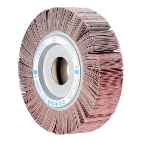 PFERD TOOLS Lamellenschleifrad FR Ø 200x50mm Bohrung Ø 44,0mm A150 für universelle Anwendung