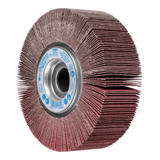 PFERD TOOLS Lamellenschleifrad FR Ø 150x50mm Bohrung Ø 25,4 mm CO-COOL120 für kühlen Schliff auf Edelstahl