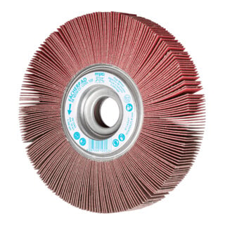 PFERD TOOLS Lamellenschleifrad FR Ø 165x30mm Bohrung Ø 25,4 mm CO-COOL120 für kühlen Schliff auf Edelstahl