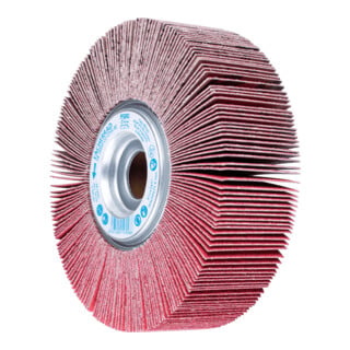 PFERD TOOLS Lamellenschleifrad FR Ø 165x50mm Bohrung Ø 25,4 mm CO-COOL80 für kühlen Schliff auf Edelstahl