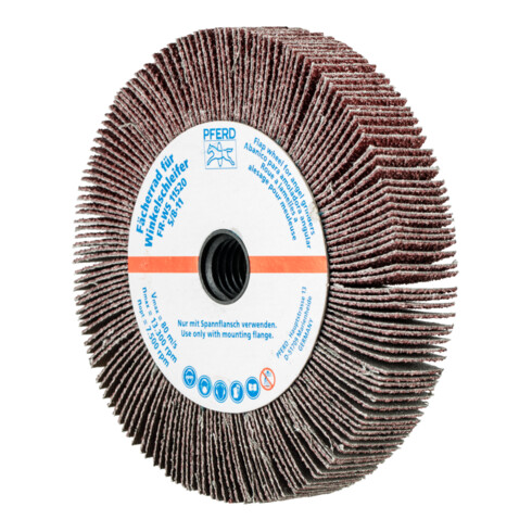 PFERD TOOLS Lamellenschleifrad für Winkelschleifer FR WS Ø 115x20mm 5/8-11 A40 universelle Anwendung