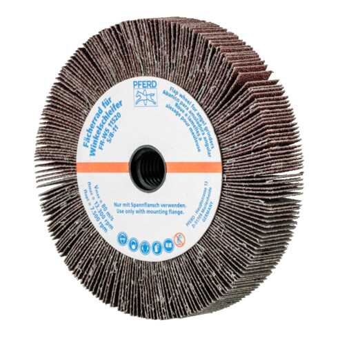 PFERD TOOLS Lamellenschleifrad für Winkelschleifer FR WS Ø 115x20mm 5/8-11 A60 universelle Anwendung
