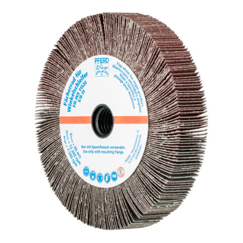 PFERD TOOLS Lamellenschleifrad für Winkelschleifer FR WS Ø 115x20mm 5/8-11 A80 universelle Anwendung