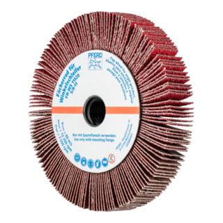 PFERD TOOLS Lamellenschleifrad für Winkelschleifer FR WS Ø 115x20mm 5/8-11 CO-COOL60 für Edelstahl