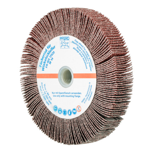 PFERD TOOLS Lamellenschleifrad für Winkelschleifer FR WS Ø 115x20mm M14 A40 universelle Anwendung