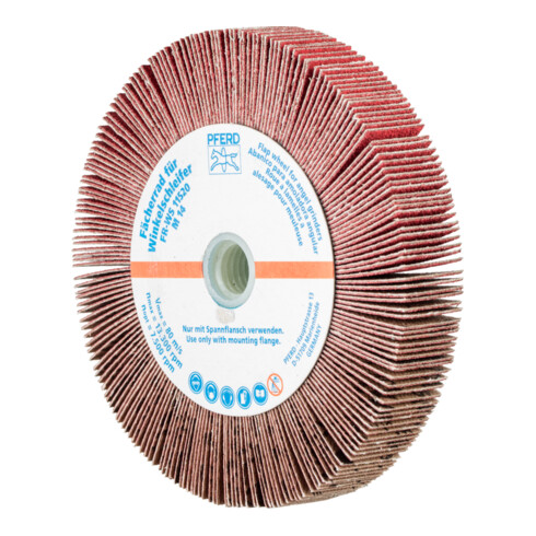 PFERD TOOLS Lamellenschleifrad für Winkelschleifer FR WS Ø 115x20mm M14 CO-COOL120 für Edelstahl